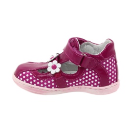 Pöttyös balerinák virággal Ren But 267 rózsaszín fehér 2