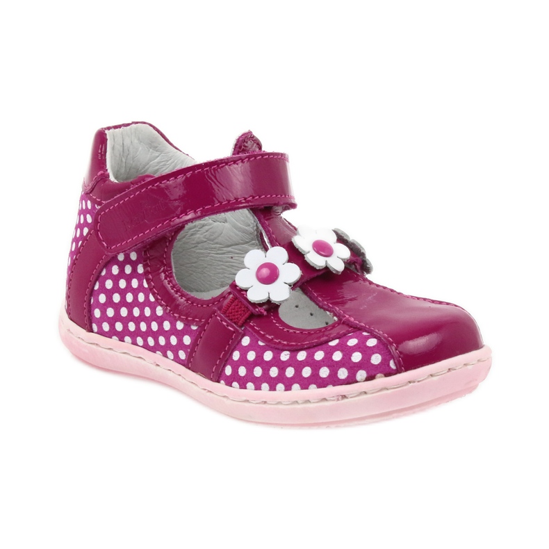 Pöttyös balerinák virággal Ren But 267 rózsaszín fehér 1