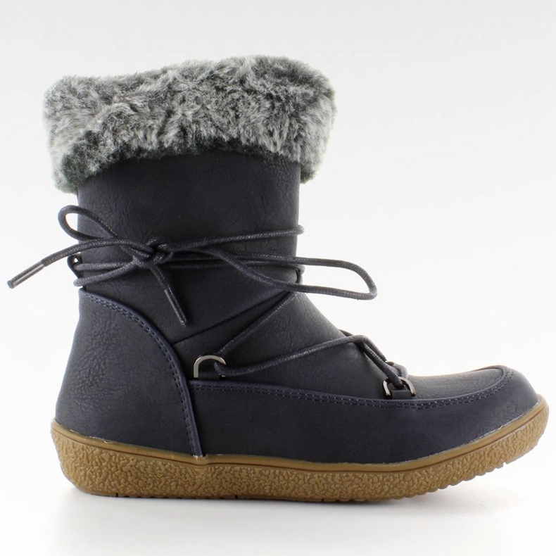 Félcsizma szőrme gyerekeknek K1647201 Marino sötétkék 1
