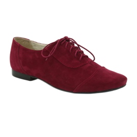 Női bőr oxford Angello bordó sokszínű 1