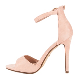 Seastar Púderszandál magas sarkon rózsaszín 1 Seastar Púderszandál magas sarkon rózsaszín 1