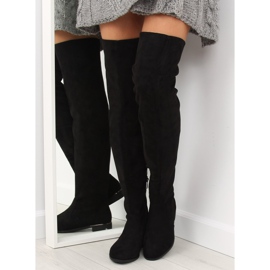 Fekete női combcsizma 7570-PG fekete 1 Fekete női combcsizma 7570-PG fekete 1