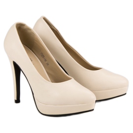 J. Star Szexi magassarkú a platformon barna 1