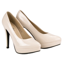 J. Star Szexi magassarkú a platformon barna 1