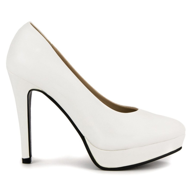J. Star Szexi magassarkú a platformon fehér 2