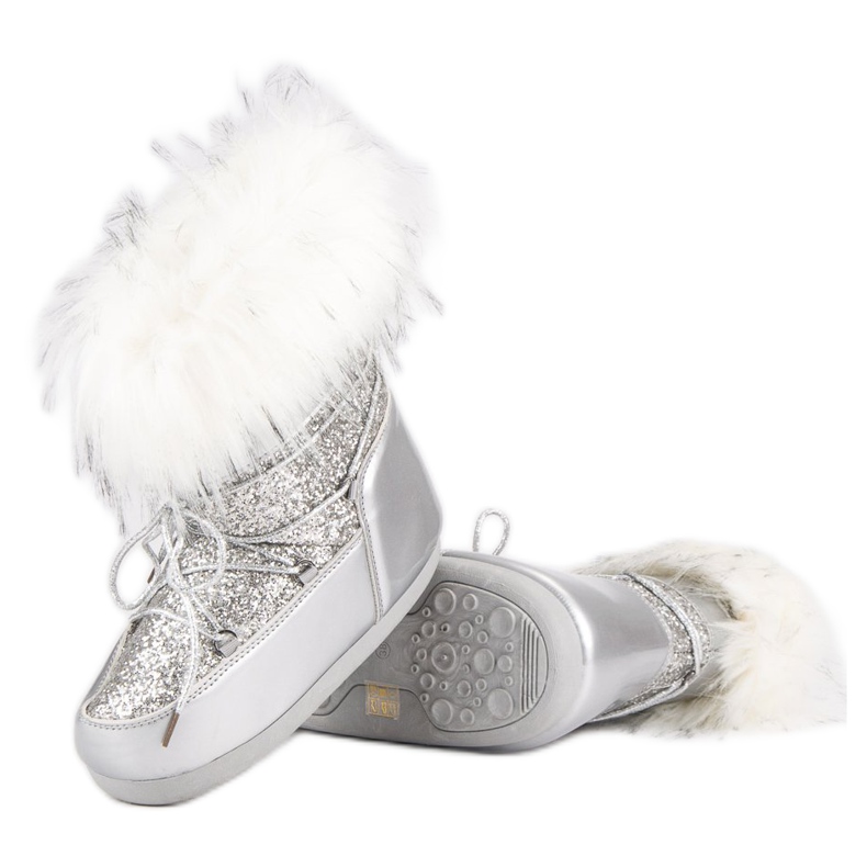 Divatos hócsizma szürke 1