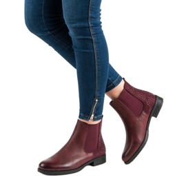 Seastar Elegáns csizma Jodhpur csizma piros 2