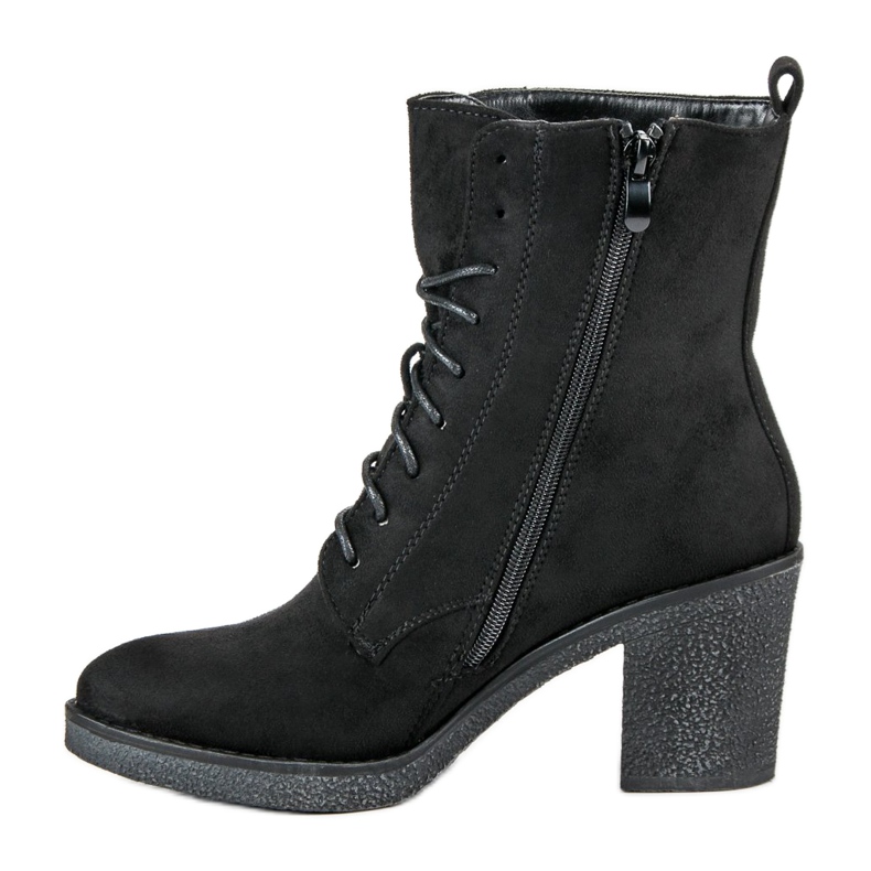 Super Mode Kötve Csizmák On A Post fekete 1