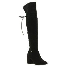 Fekete sarkú csizma Black Big Star 274517 1