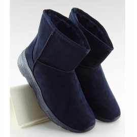 Navy blue snow bakancs nőknek D009 Blue sötétkék 1