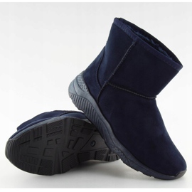 Navy blue snow bakancs nőknek D009 Blue sötétkék 2