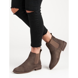 Via Giulia  Velúr Chelsea csizma barna 2