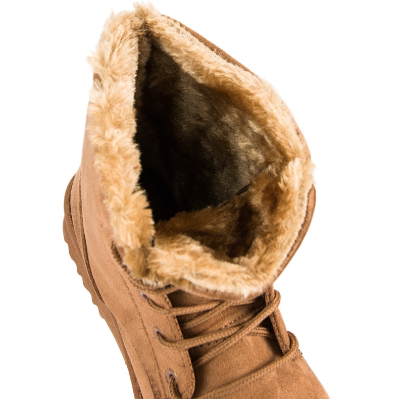 Forever Folie Meleg velúr csizma barna 1