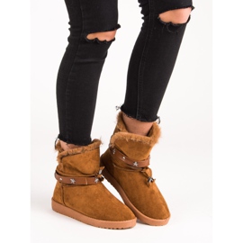 Díszített Mukluki barna 1