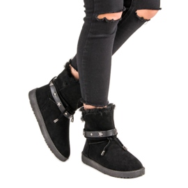 Díszített Mukluki fekete 1 Díszített Mukluki fekete 1