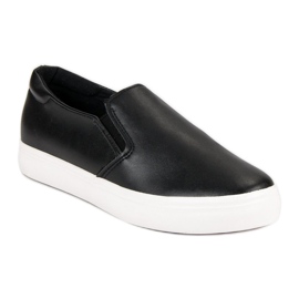 Fekete Slip On cipők 1 Fekete Slip On cipők 1
