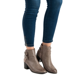 Super Mode Stílusos barna csizma 2