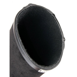 Kylie Suede galoshes dekoratív cipzárral fekete 1