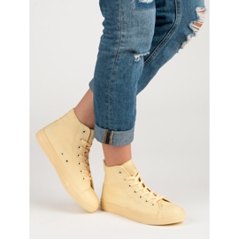 Magas cipők sárga 1