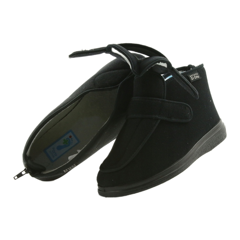 Dr.orto Befado férfi lábbeli 987m002 érzékeny lábak fekete silber betét 7