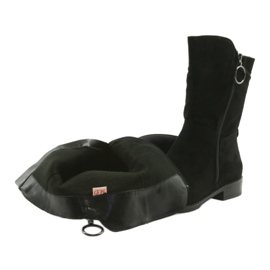 M.Daszyński Fekete velúr csizma SA130 4 M.Daszyński Fekete velúr csizma SA130 4