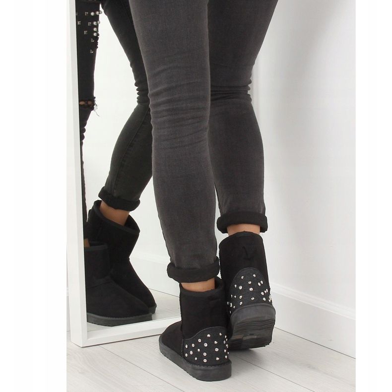 Fekete női hócsizma M297 Fekete 1 Fekete női hócsizma M297 Fekete 1