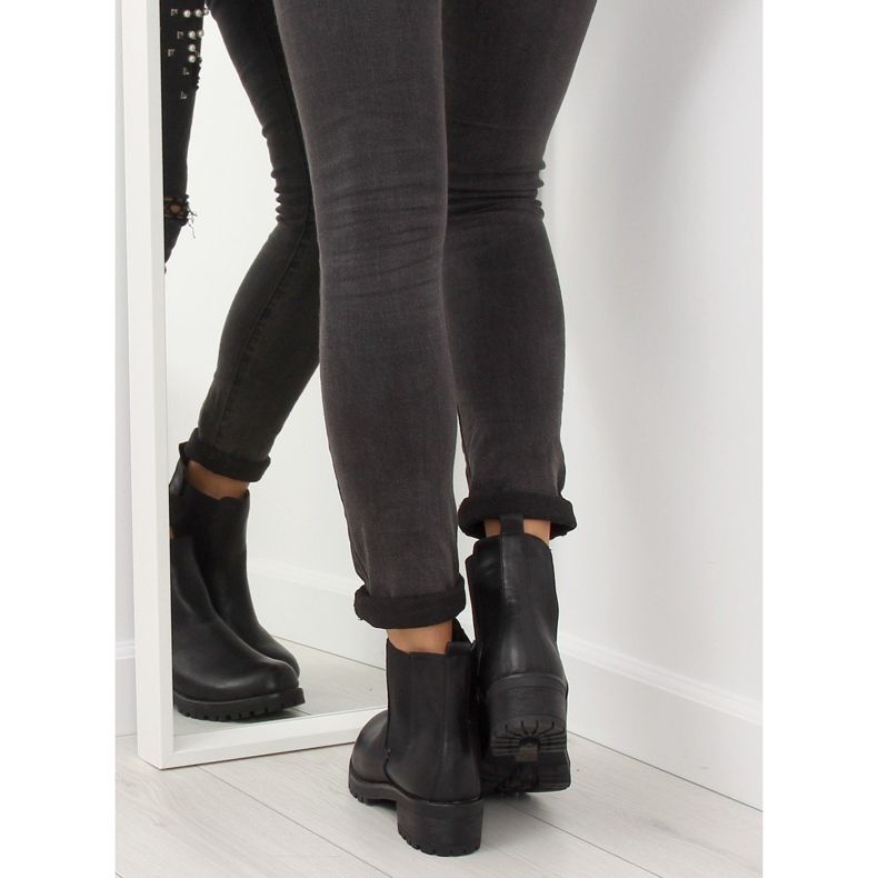 Fekete Jodhpur csizma 945-PA Black 2