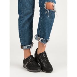 Divatos sportcipő fekete szürke 2