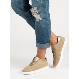 Kényelmes sportcipő sárga 2