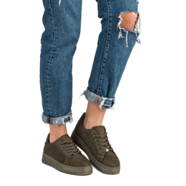 Cipők az MCKEYLOR platformon zöld 1 Cipők az MCKEYLOR platformon zöld 1