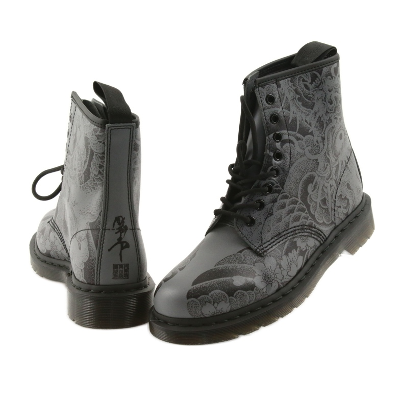Dr. Martens 1460 OT BLACK fekete szürke 5
