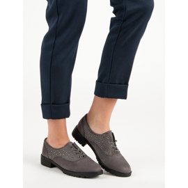 Szürke velúr cipő 1