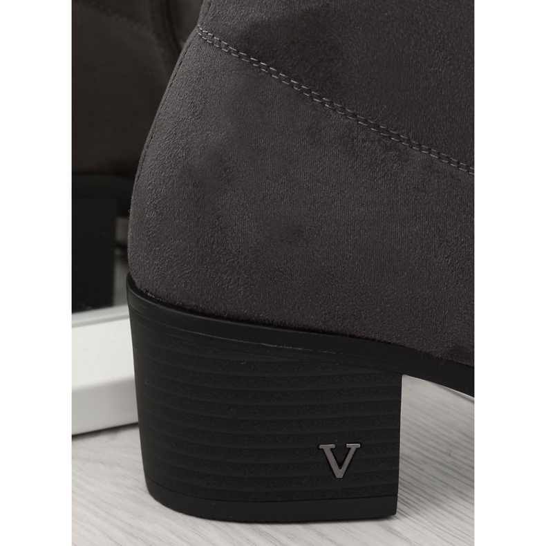 Szürke Túlcsizma magas sarkú BH131-HB Szürke 2