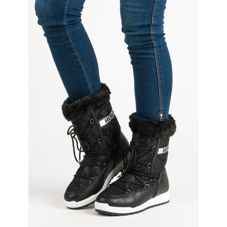 Magas hócsizma fekete 1