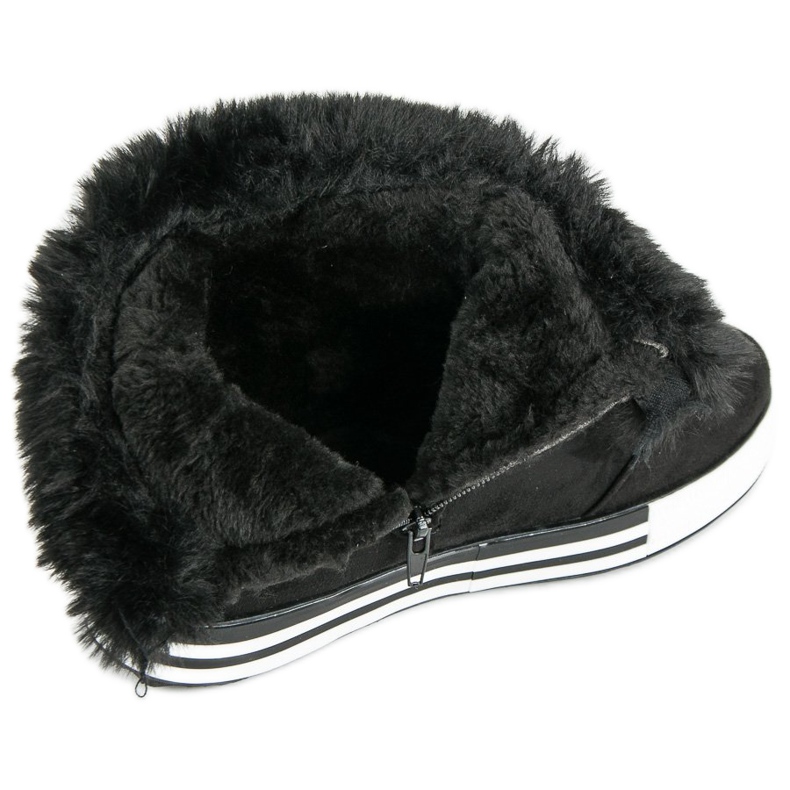 Ideal Shoes Szigetelt magas tornacipő fekete 1