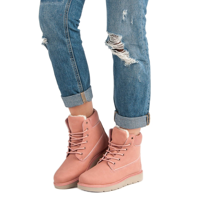 Trapperek a platformon rózsaszín 1