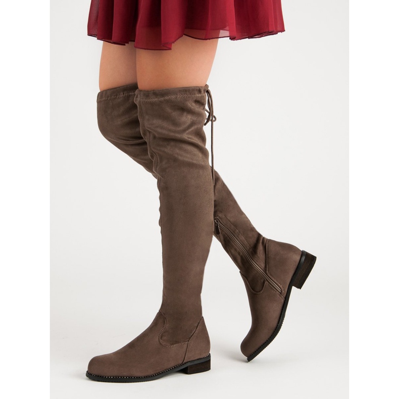 Super Me Divatos térdnadrág barna 1 Super Me Divatos térdnadrág barna 1