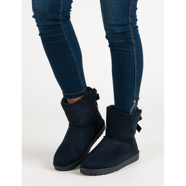 Queentina Tengerkék mukluki íjjal 1