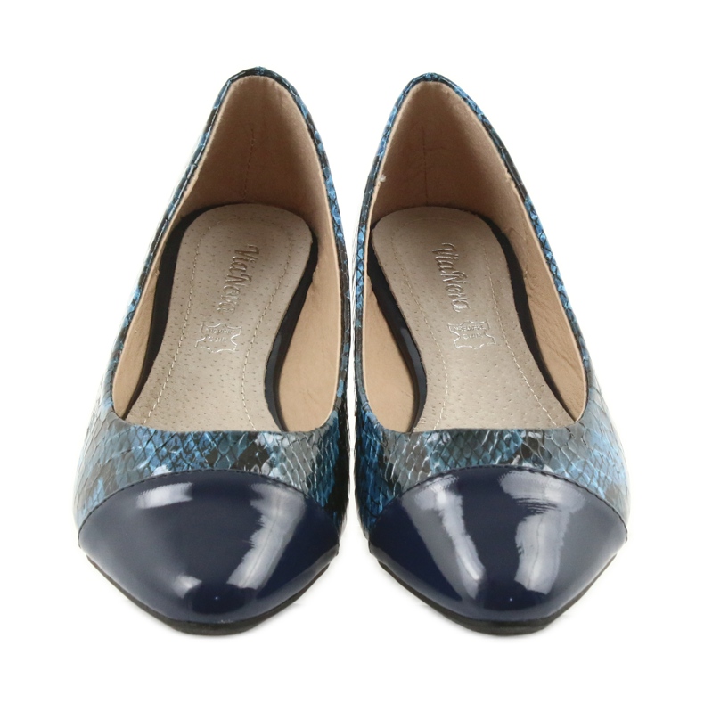 Via-Nova Balerina női cipő Via Nova 07-041 sötétkék fekete 4