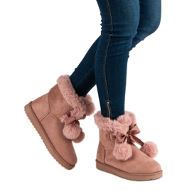 Divatos por Mukluki rózsaszín 2