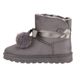 Szürke Mukluki Pomponnal 1 Szürke Mukluki Pomponnal 1