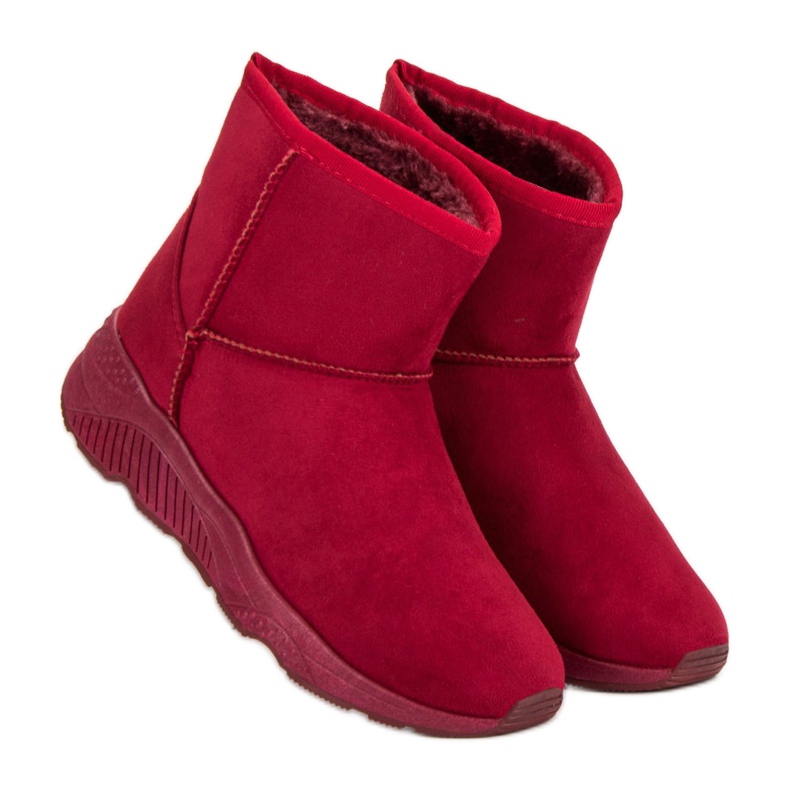 Hócsizma a platformon piros 1