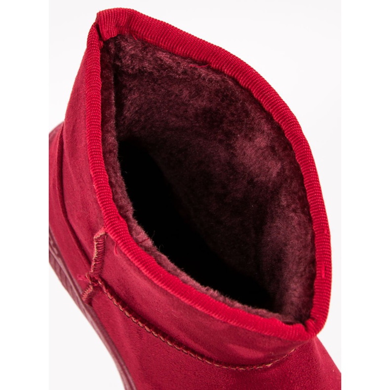 Hócsizma a platformon piros 2