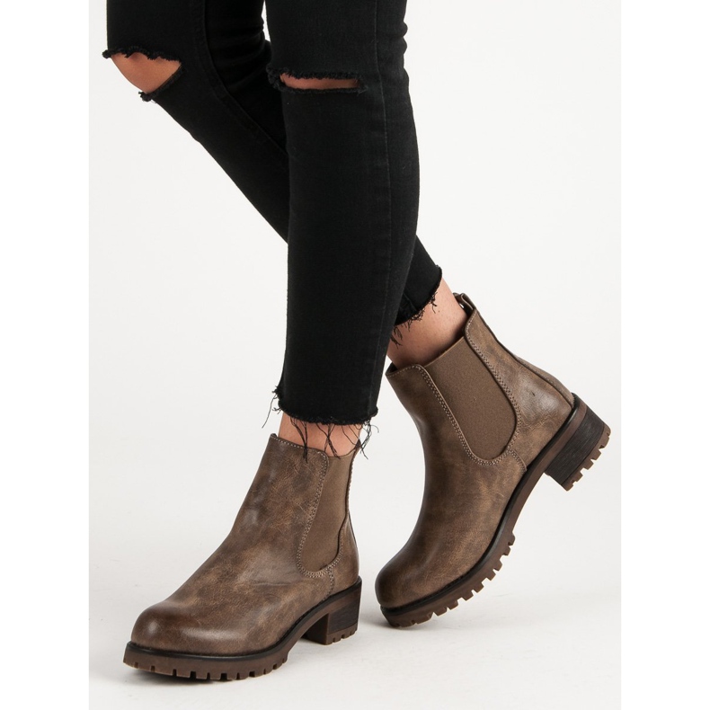 SDS Alkalmi Chelsea csizma barna 2