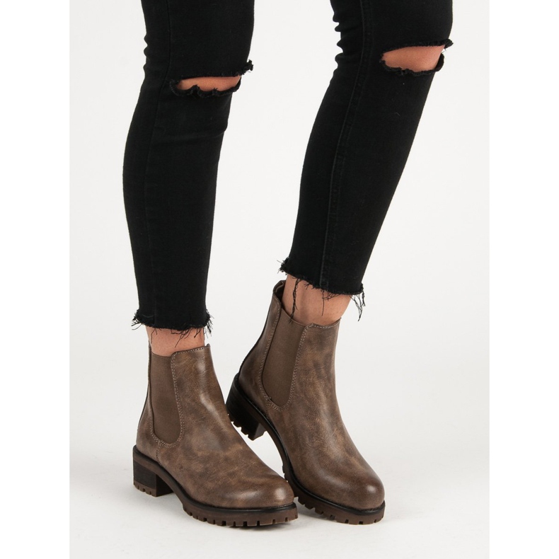 SDS Alkalmi Chelsea csizma barna 1