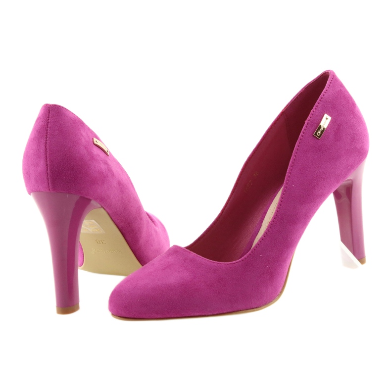 Sergio Leone Velúr cipő 1457 rózsaszín 4