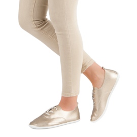 Arany csomós cipők aranysárga 2