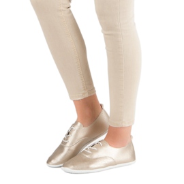 Arany csomós cipők aranysárga 1