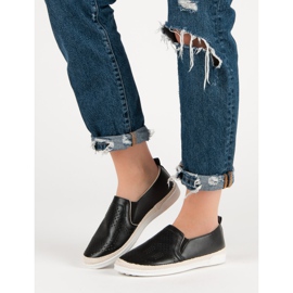 Áttört csúszás a cipőkön fekete 2 Áttört csúszás a cipőkön fekete 2