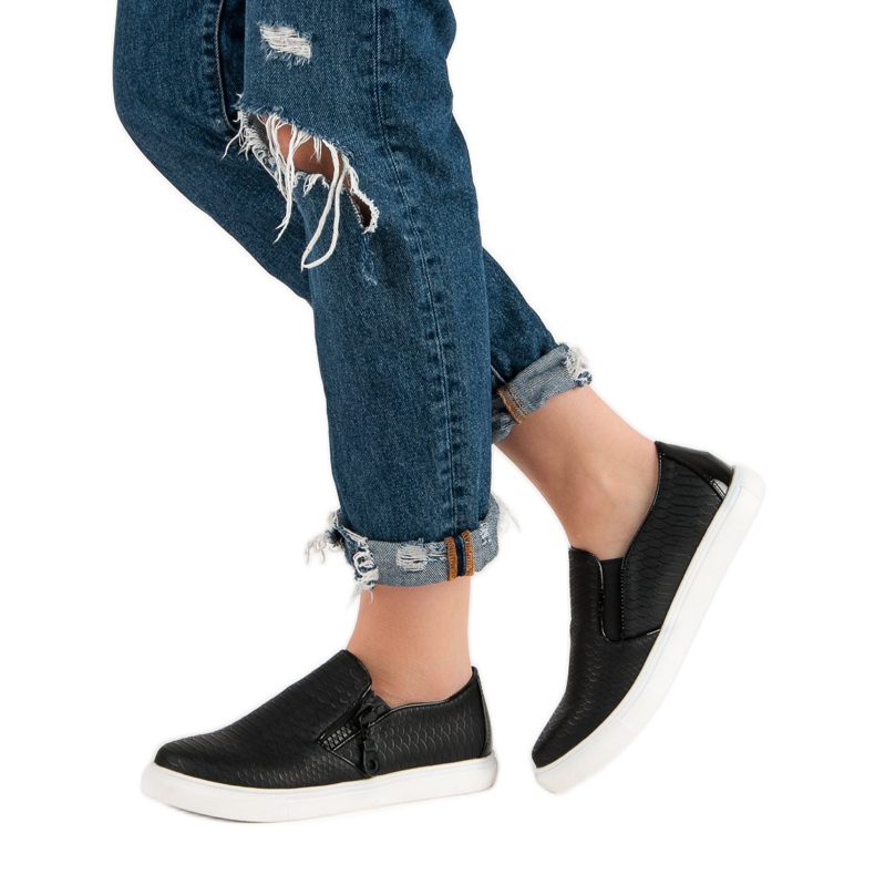 Fekete Slip On cipők 1